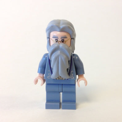 LEGO Minifigure-Dumbledore, Sand Blue Outfit with Silver Embroidery-Harry Potter / Goblet of Fire-HP099-Creative Brick Builders